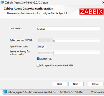 установка MSI агента zabbix 2 в windows